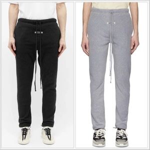 Fear of God FOG Essentials Polar Fleece Sweatpants Grey Flannel Large Ssense